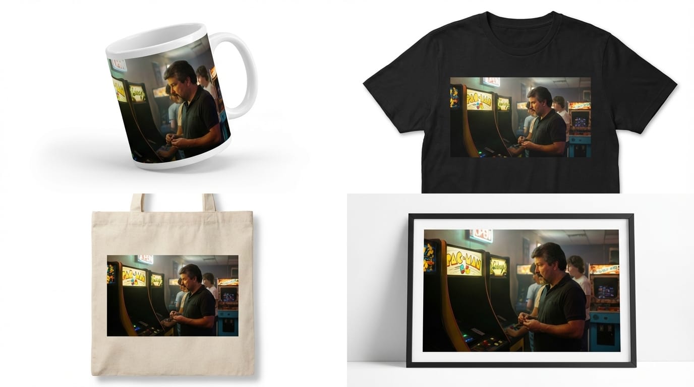 Merchandise mockup preview