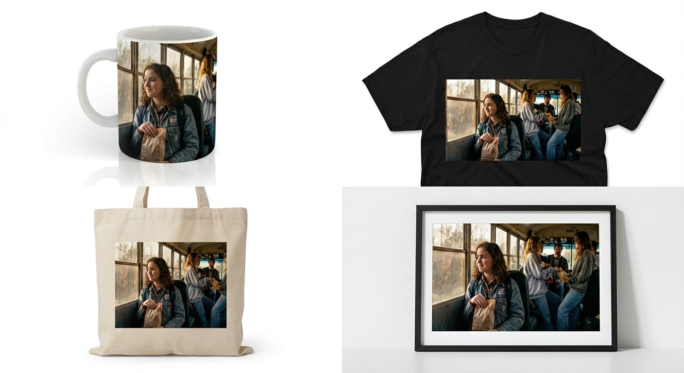 Merchandise mockup preview