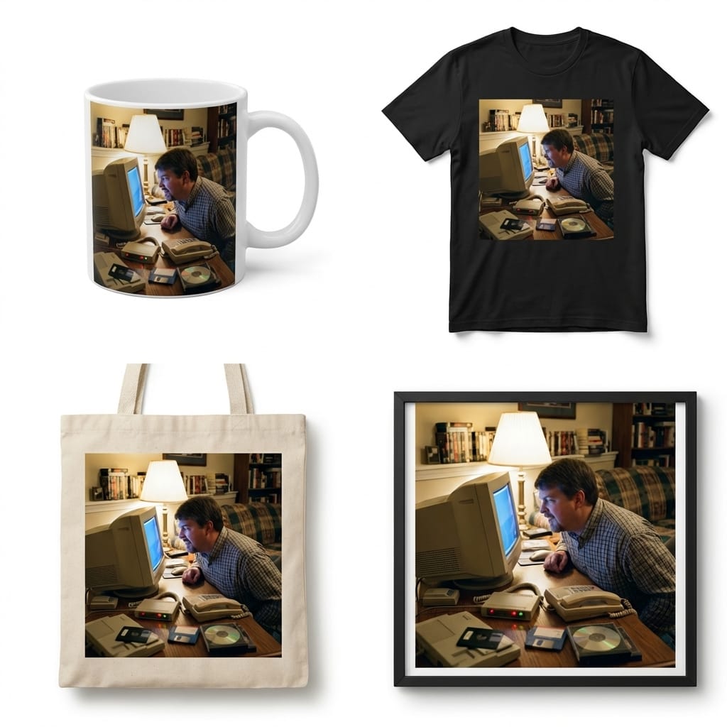 Merchandise mockup preview
