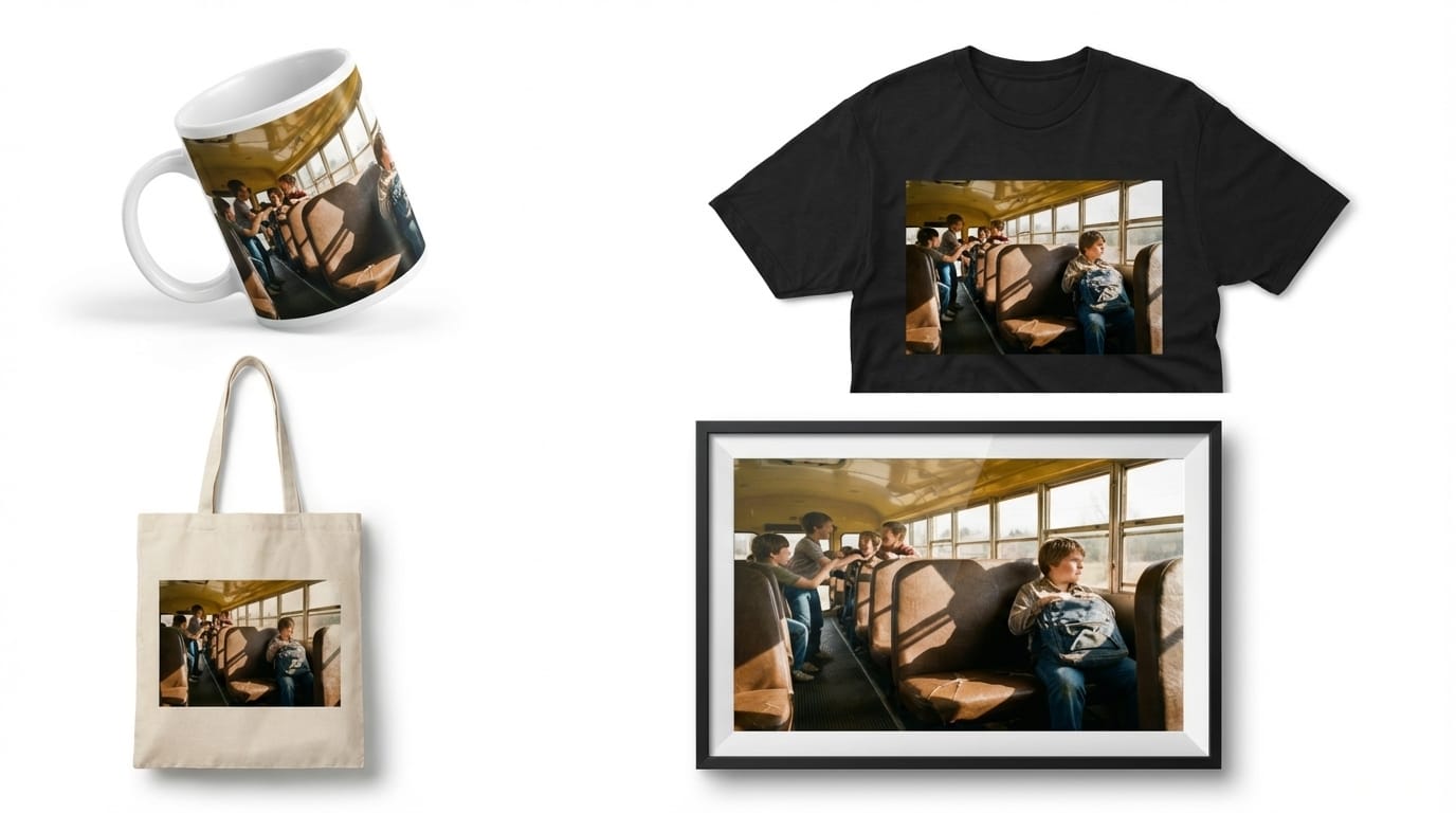 Merchandise mockup preview