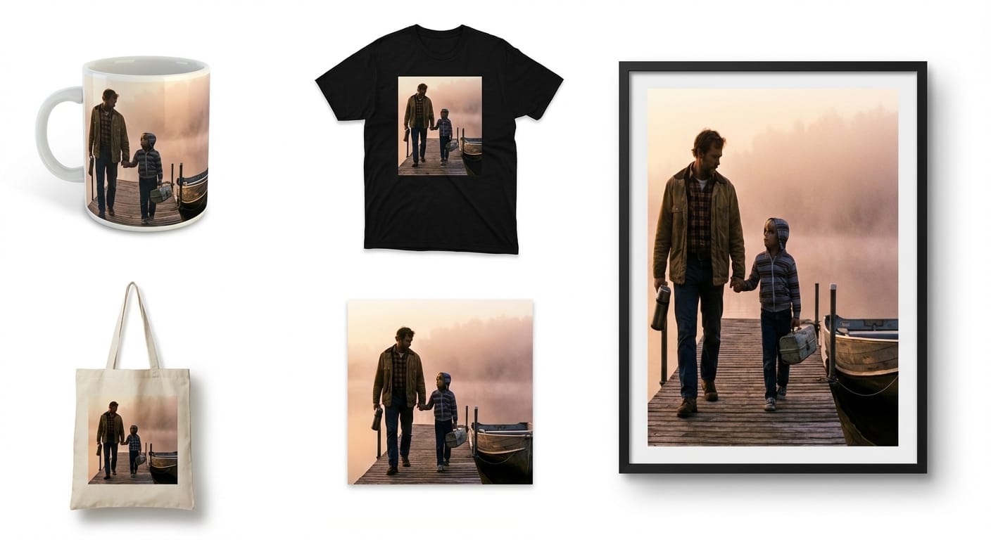 Merchandise mockup preview