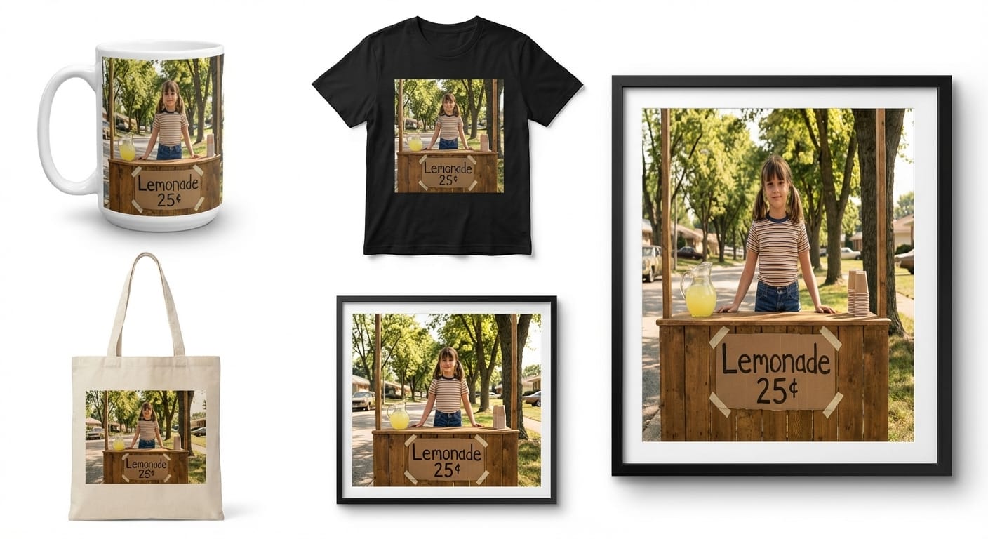 Merchandise mockup preview