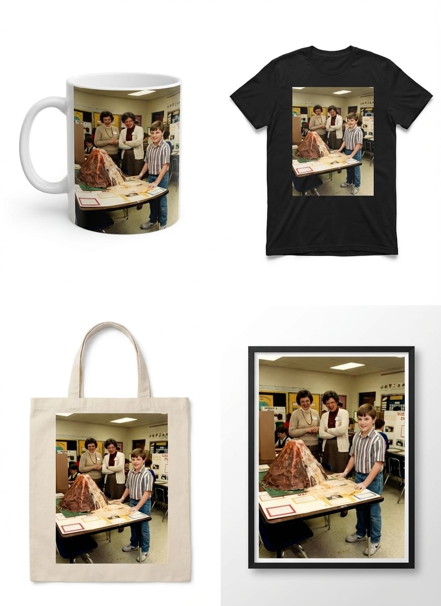 Merchandise mockup preview