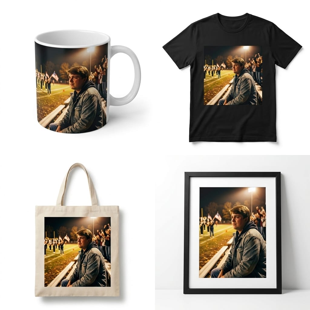 Merchandise mockup preview