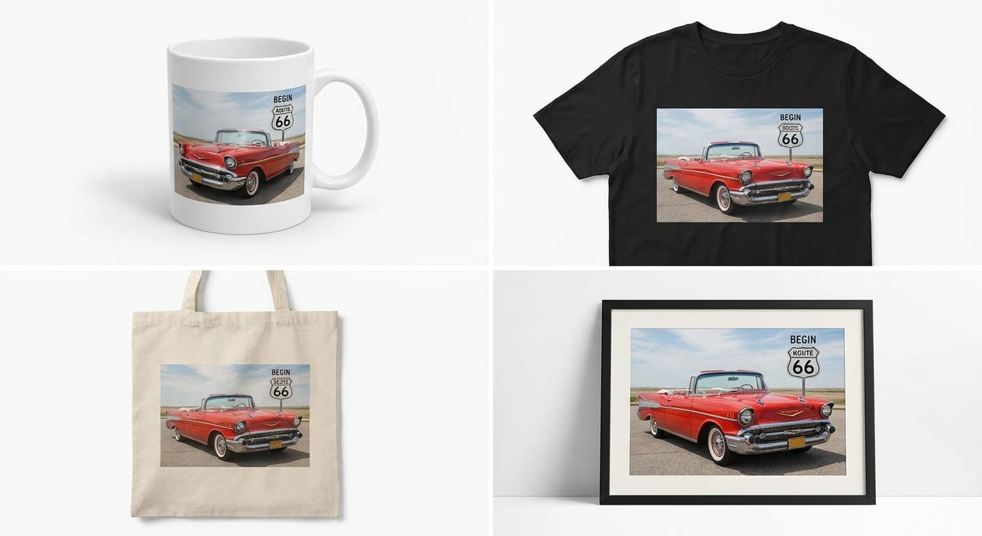 Merchandise mockup preview