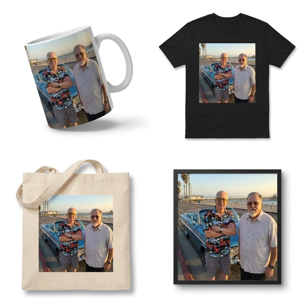 Merchandise mockup preview