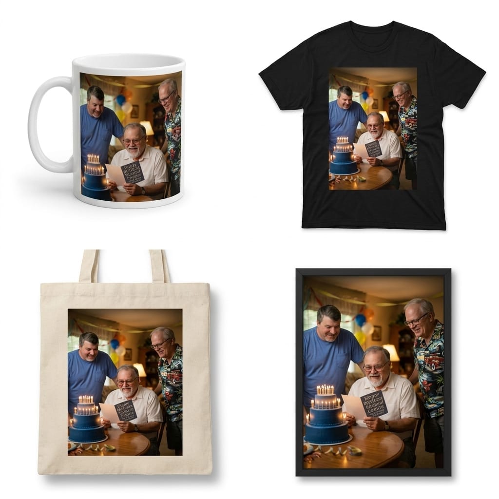 Merchandise mockup preview