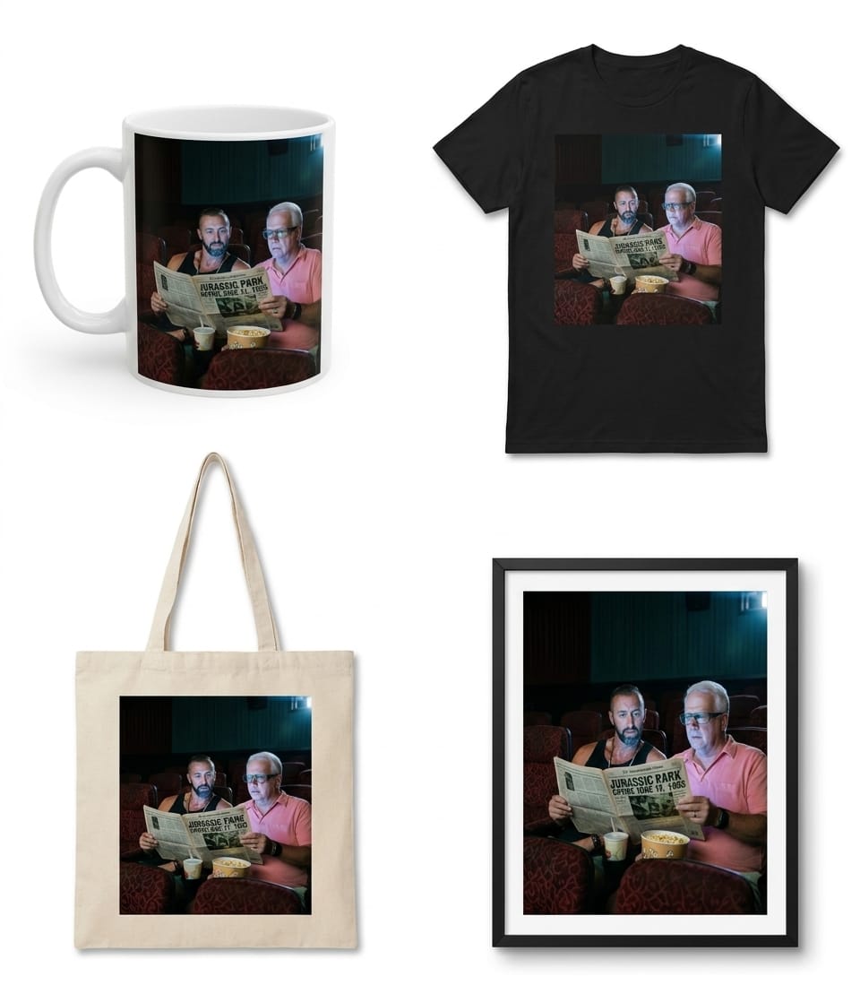 Merchandise mockup preview