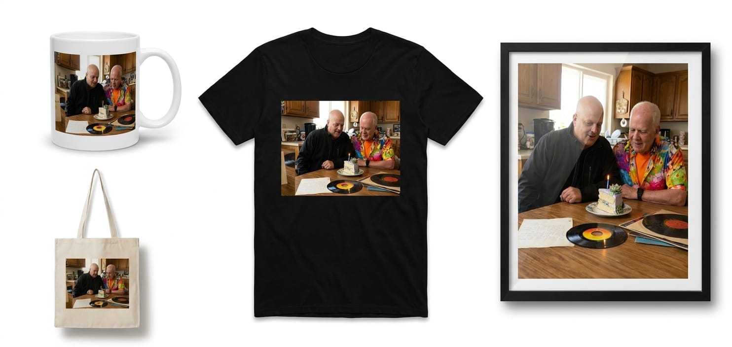 Merchandise mockup preview