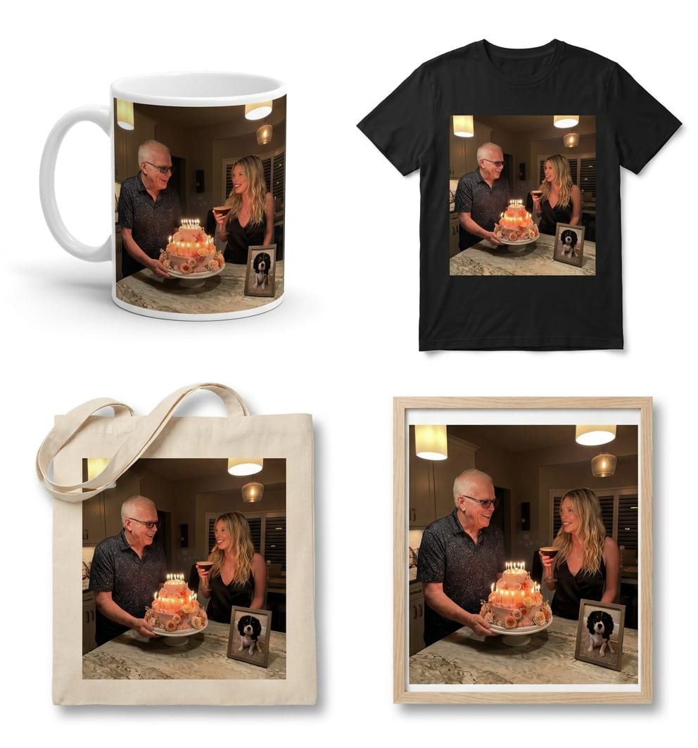 Merchandise mockup preview
