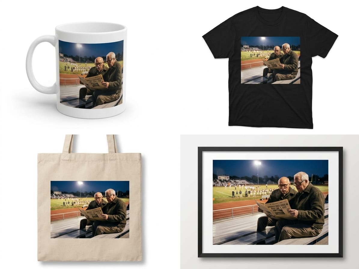 Merchandise mockup preview