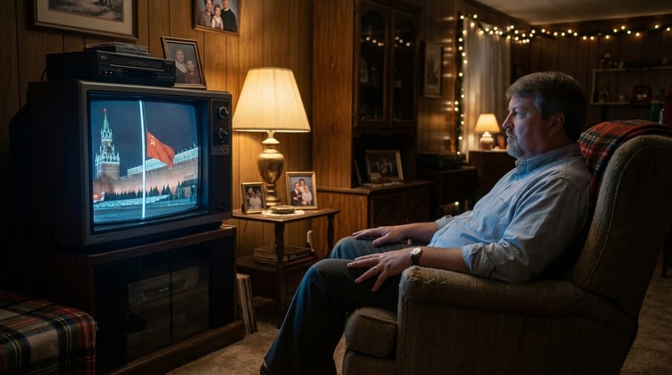 Michael Donovan and the Night the Soviet Flag Came Down on TV