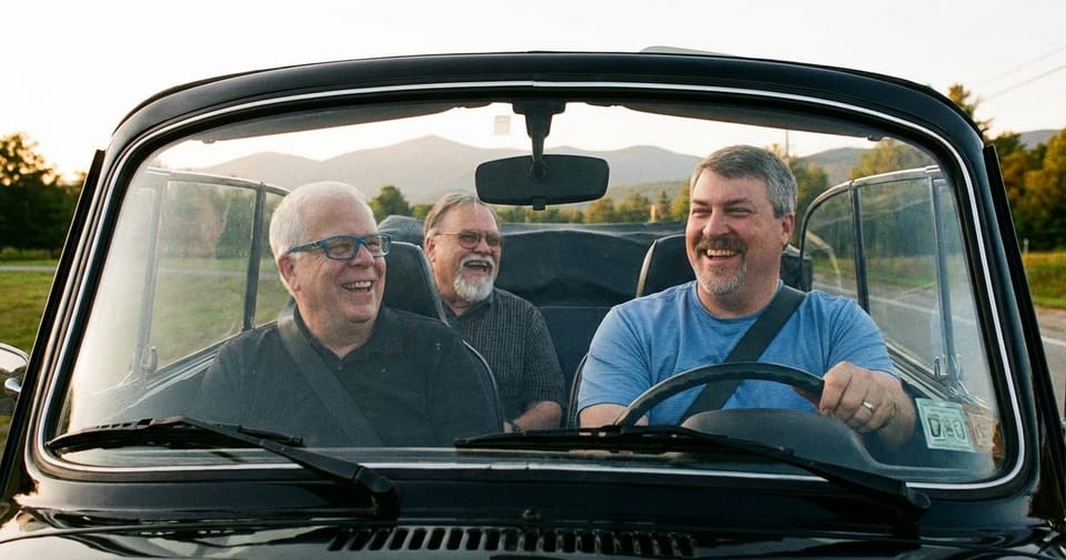 Michael’s Virtual Drive to Mt. Washington in a 1969 Black VW Bug Convertible (with Harvey and Marty)