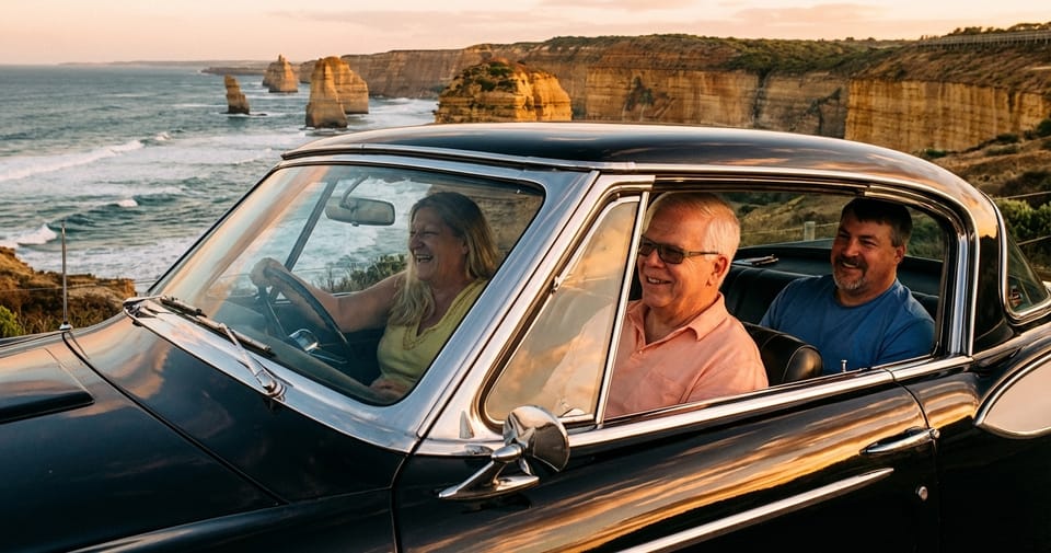 Leonie’s Virtual Drive Down Australia’s Great Ocean Road in a 1959 Black-and-Chrome Studebaker Hawk