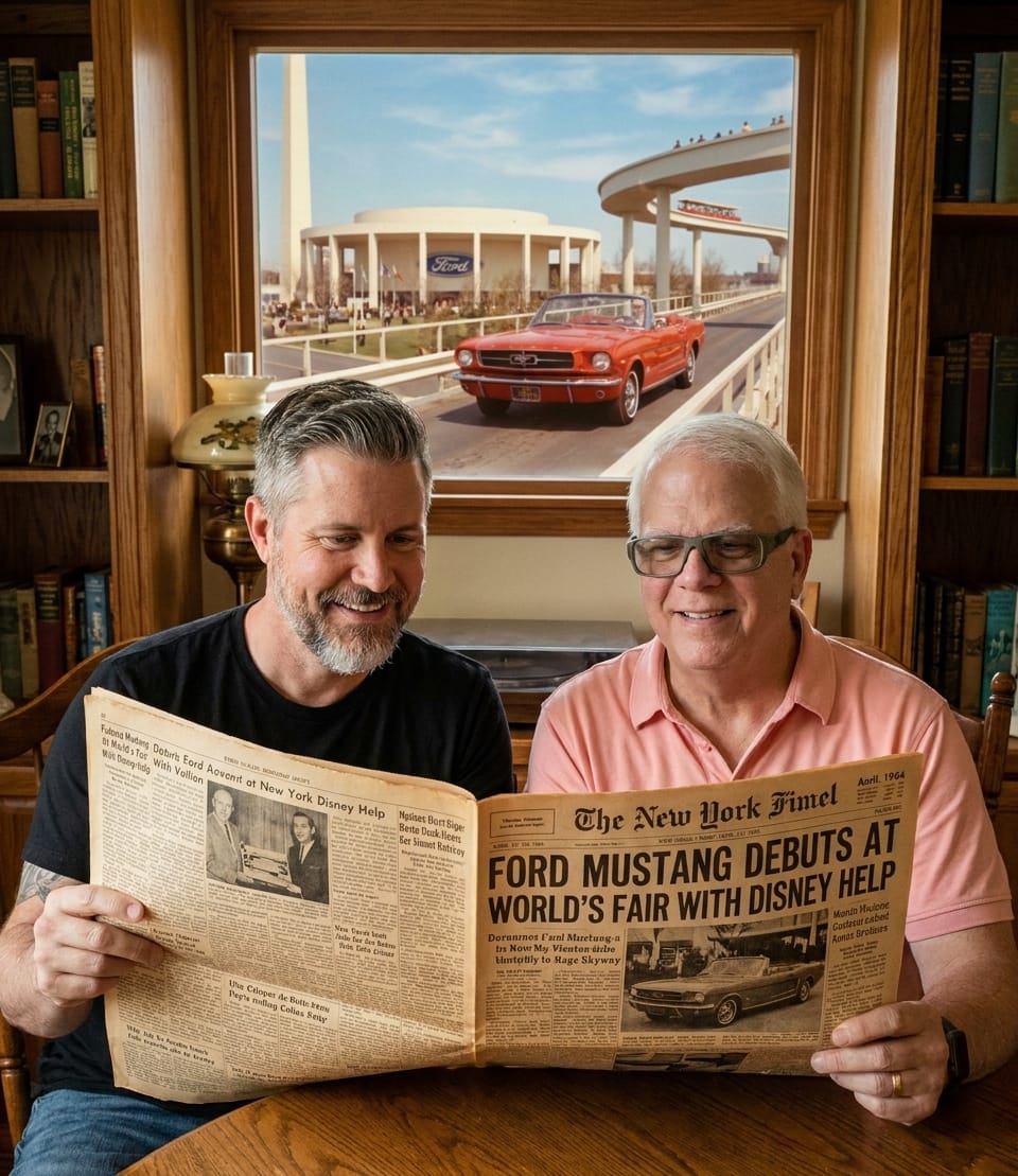 Thomas and Harvey and the April 17, 1964 Headline: A Mustang Debuts with Walt Disney
