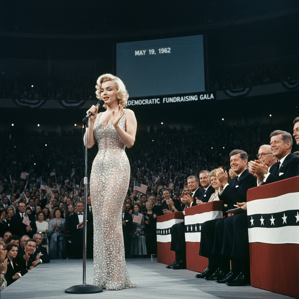 Marilyne Monroe And John F Kennedy and the night Marilyn turned “Happy Birthday” into history (May 19, 1962)