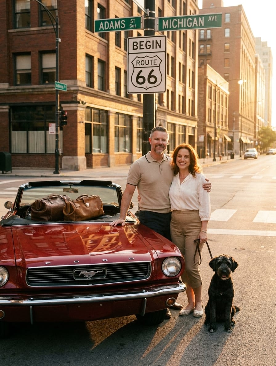 Thomas and Crystal Waldron and the Red ’66 Mustang That Carried Them Down Route 66