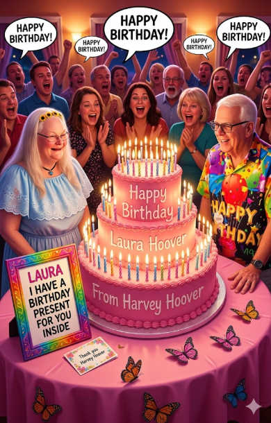 Laura Hoover and Harvey Hoover’s Pink 65-Candle Cake: A June 22, 2026 Birthday Memory Built Like a Photograph