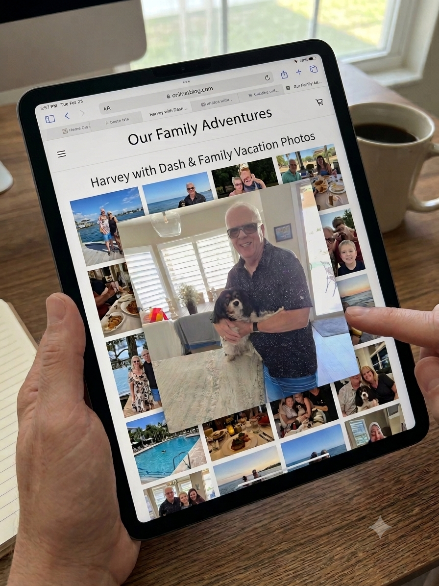 Check Out Harvey's Video & Photo Online Album... Can He Create A Free Album For You?