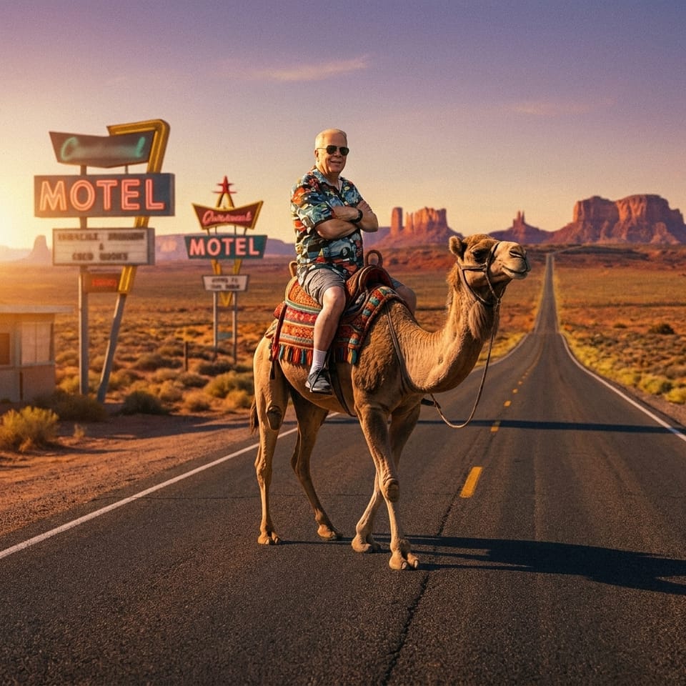 Harvey and the Hump Day Camel: Riding Route 66 in a Wednesday Thought