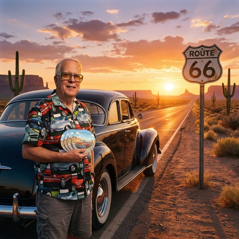 Harvey’s Invitation to a Virtual Route 66 Road Trip in Your Classic Dream Car